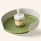 Spice Rack Soy Bottles Holder Decorative Decor Multipurpose Turntable Organizer