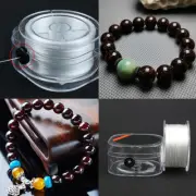US 1-2 Pack 1 Rolls 0.8mm Flat Stretchy Bracelet Strings with Organizing Case