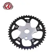 ALTALINE ONE PIECE 44 TEETH ALLOY SPIDER CHAINRING 1/2 X 1/8 BLACK/CHROME.