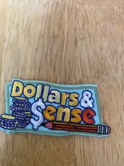 Cub Boy Girl Scout fun patch badge Dollars And Sense