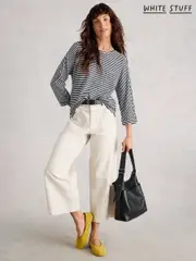 White Stuff Blue Demi Dolman Stripe Top (H74826) | $90