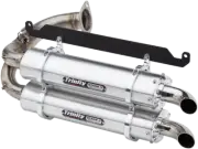 Trinity Racing Brushed Side by Side Slip on Muffler for 2019-22 Honda Talon 1000