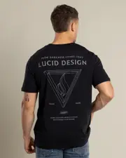 [Lucid] Lucid Men's Ziggurat T-Shirt in Black Size 2XL 2XL Black