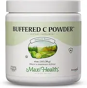 Maxi Health Buffered Vitamin C Powder - High Potency - "800 mg" - Immune Health - 4 Ounces - Kosher