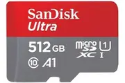 (512GB, Single) - SanDisk Ultra 512 GB microSDXC Memory Card + SD Adapter with A1 App Performance Up to 100 MB/s, Class 10, U1