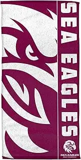 NRL Team Supporter Beach Bath Gym Towel - Manly Sea Eagles