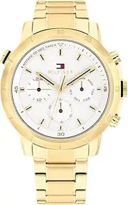 [Tommy Hilfiger] Men's Troy 1792127 Quartz Watch, White, 46 mm Case Diameter