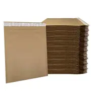 UOFFICE HoneyComb All Paper Shipping Padded Mailers (Pack of 50, #5 - 10.5" X 15