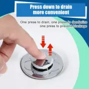 Drain Stopper Pop-Up Bounce Core Basin Drain Filter