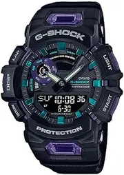CASIO Men's G-Shock Analog-Digital Quartz Watch, Black-Blue Dial, Black Band