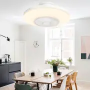 TCFUNDY 20" Ceiling Fan with Light APP & Remote Control LED Ceiling Light Lamp