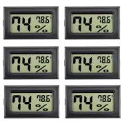 6Pack Hygrometer Indoor Humidity Meter Hygrometer Digital Thermometers2463