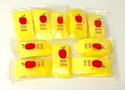 2"X2" (2020) Yellow Color Apple Brand Bags Mini ZipLock Baggies, Case of 1,000