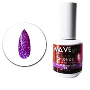 WAVE - UV LED Gel Nails Polish Glitter Titanium 34 Jazzberry Jams
