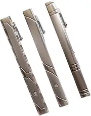 [OATIPHO] Tie Clip Tie Bar Clip Tie Clasp Men Necktie Bar Pin Mens Neckties Men Ties Neckties for Men Silver Ties for Men Dress Ties for Men Blue Men Man Mens Clip on Tie