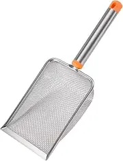 B Baosity Cat Litter Scoop Metal Stainless Steel Cleaning Tool Durable Fine Mesh Cat Sand Scoop for Bunny Pets Supplies Puppy Kitty, Mesh 3.8X3.8mm