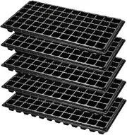 Seedling Nursery Tray 72 Cell Seed Starter Tray Nursery Pot for Planting Seedlings Propagation Germination Plugs 5PCS Seed Sprouting