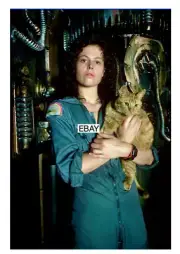 ALIEN 1979 MOVIE PHOTO SIGOURNEY WEAVER FORMIDABLE CAT-LADY & JONESY SCI-FI