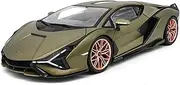 Die-cast Diecast 1:24 for Lamborghini Essenza SCV12 Aventador FKP37 LP700-4 Revuelto Alloy Car Model Miniature Vehicle Model Miniature Vehicle(FKP37 Green)