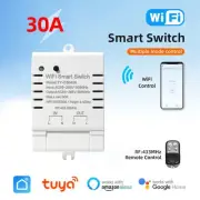 Remote Switch Control For Tuya Smart WiFi DIY Timer Switch AC 85 265V 30A