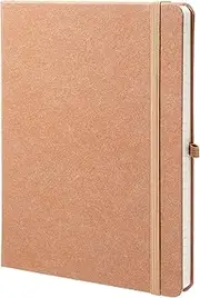 Amazon Aware FSC Certified Kraft paper brown Hardcover Lined Journal Notebook, 16 CM x 21.59 CM x 2.03 CM