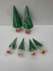 Dept 56 Christmas Trees Tree Lot Wooden Cone Lot