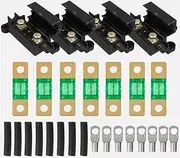 30A MIDI Fuse KIT 4 ANS Holder 7 x 40 AMP Fuses to Suit Redarc BCDC Dual Battery, Includes Dust-Proof Heavy-Duty Fuse Design Suitable for Car, Marine, and Industrial Applications