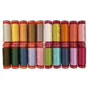 Aurifil Thread - Brave Collection 20 SMALL SPOOLS COTTON 10- 50WT and 10 - 12wt
