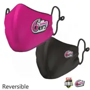 Sydney Sixers BBL Large Adult Reversible Washable Face Mask