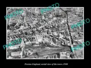 OLD 6 X 4 HISTORIC PHOTO OF PRESTON ENGLAND AERIAL VIEW OF THE TOWN c1940 2