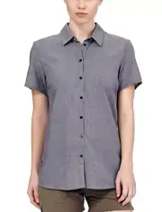 NWT Icebreaker Merino Women's Cool-Lite Kala Short Sleeve Shirt XS Kona Fathom