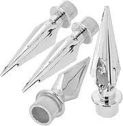 BESPORTBLE 4pcs Flagpole Replacement Flagpole Flags Silver Plastic Flag Pole Head