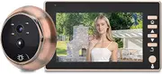 LOCADENCE Digital Door Viewer, 2MP 170° Wide Angle Video Peephole Doorbell Camera with 4.5 960X540 IPS Screen, IR Night Vision Mobile Detection Recording Video Doorbell