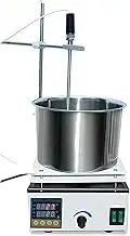 Magnetic Stirrer Mixer Stainless Steel Heat Collecting Magnetic Stirrer Lab Constant Temperature Oil Bath Pid Self-Tuning Large Capacity, High Speed (Color : 1, Size : Df-101St) (1 Df)