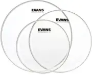 Evans G2 Clear 3-piece Tom Pack - 10/12/14 inch (2-pack) Bundle
