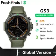 Smart Watch Global Version 1.43"Display 5ATM 21 Day Life GPS Satellite Position