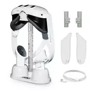 For Oculus Quest 3 VR Controller Charging Base Headset Storage Stand w/ RGB Lamp