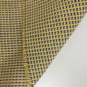 Vtg Basket Woven Speaker Grill Cloth Fabric For Marshall Blue & Yellow 1.5Mx0.5M