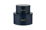 Living Otto Cake Tins, Set of 2 (Navy) - 25x14cm/18.5x10.5cm