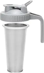 Cold Brew Coffee Filter with Pour Spout Lid for 32 OZ Wide Mouth Mason Jar, 304 Stainless Steel Strainer with Seal Ring for Iced Drinks, Sun Tea Infuser and Cold Brew Coffee Maker