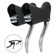 1 Pair Aluminum Alloy Mountain Road Bike Bicycle Brake Handles Cycling Brak EC