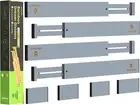 Bamboo Drawer Dividers Organizers, Expandable Drawer Separators Splitter,17-22 I
