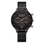 PAUL HEWITT德國船錨造型品牌手錶 | 黑殼黑面三眼光動能海洋鋼腕錶