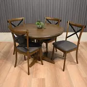 Salvanar 5 Pcs Round Dining Set