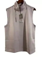 Hickey Freeman 1/4 zip vest Men’s Size Large Color: Orchid Striped Golf Vest