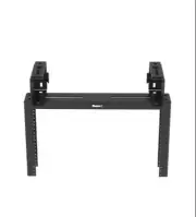 Overhead Distribution Rack, 2-Post, 6RU, #12-24 Threaded E-Rails, Black -PZLRB6U