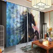 Wonderful Handsome Horse 3D Blockout Photo Print Curtain Fabric Curtains Window