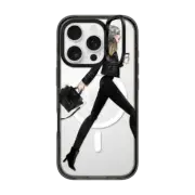 iPhone 16 Pro Impact Ring Stand Case MagSafe Compatible busy girl