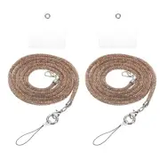 2 Pcs Replacement Purse Straps, Crystal Bag Handle Sparkly Replacement, Gold