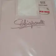 Schiaparelli Satin Petite Panty Hose Gusset XS S 100% Nylon Under 162 cm 60 kg